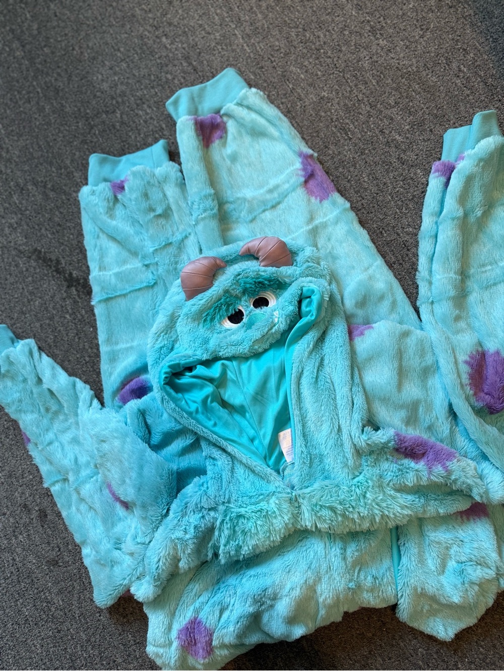 MONSTERS INC. - James P. Sullivan Onesie with Hood - Mens L-XL
